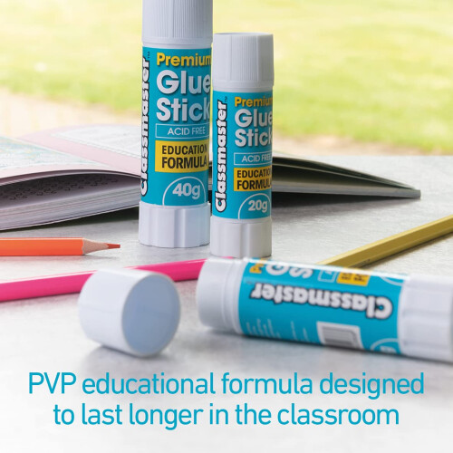 Classmaster G4012 Premium Educational 12 Glue Sticks of 40 g 2
