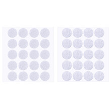 200 Pieces 2 cm Diameter Self-Adhesive Hook and Loop Round Sticky Dots (White)