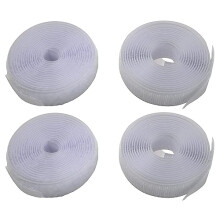 fiXte Hook and Loop Tape Roll Sew On (Not Adhesive) 2m x 2cm White (Double Pack)