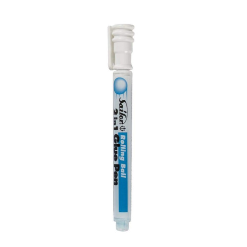 Sailor 2-in-1 Rolling Ball Glue Pen, White