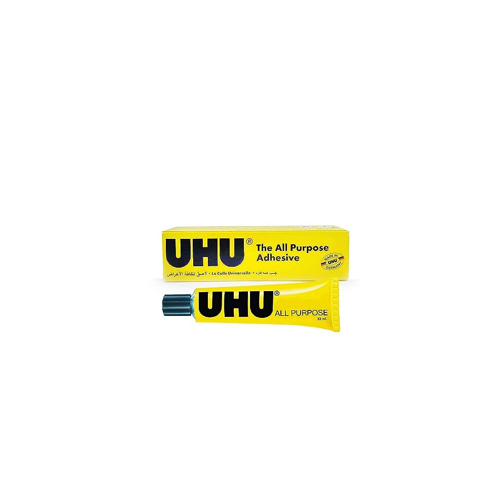 Uhu All Purpose Adhesive Clear Glue 33Ml Tube Better Value Than The 35Ml Version! 4026700407594