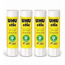 Uhu 48470 - 4 glue sticks, in the bonus pack, 40 g