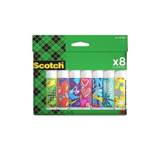 Barras de pegamento - SCOTCH - Lote de 8 - 8 g - Adhesivo versátil - Ideal para bricolaje