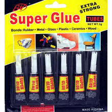 SystemsEleven 6 x Super Glue Extra Strong Premium Quality for Plastic Glass Rubber Paper