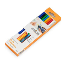 Steinel Colour glue sticks 7 mm, 16 coloured sticks, 96 g, colourful hot-melt glue for creative handicrafts and decorations