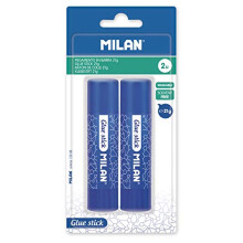 Milan Blister Glue Sticks, Multi-Colour, 21 g (Pack of 2)
