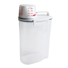 Fyfjur 2L Rice Storage Cereal Containers, Cereal Containers, Airtight Food Storage Container, Rice storage Dispenser Thicken Clear Storage Box with
