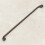 Rustic Antique Pewter Traditional Iron Cabinet D Handle 320mm 11