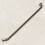 Rustic Antique Pewter Traditional Iron Cabinet D Handle 320mm 12
