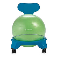 Gaiam Kids Balansboll Stolar - Klassisk Stabilitetsbollstol för Barn, Flexibelt Skrivbordsalternativ