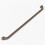 Rustic Antique Pewter Traditional Iron Cabinet D Handle 320mm 3