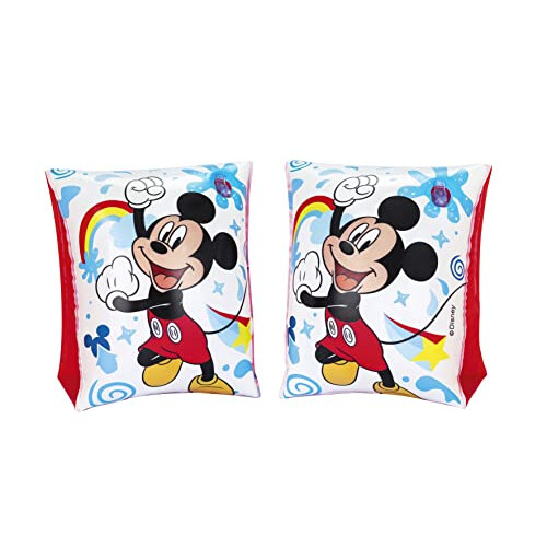 Bestway Brassards de nage - BESTWAY - Mickey Mouse - Multicolore - Vinyle résistant - 2 chambres à air