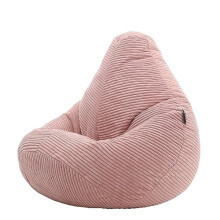 icon Dalton Kids Cord Bean Bag Chair, Dawn Pink, Large Bean Bag Chairs for Kids, Jumbo Cord Kids Bean Bags for Girls and Boys, Fluffy Bean Bags