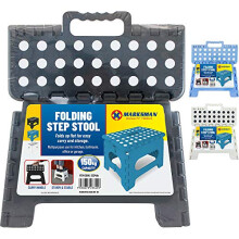 BARGAINSGALORE NEW FOLDING HANDY STEP STOOL BATHROOM 150KG HANDLE STORAGE COLLAPSIBLE MULTI USE