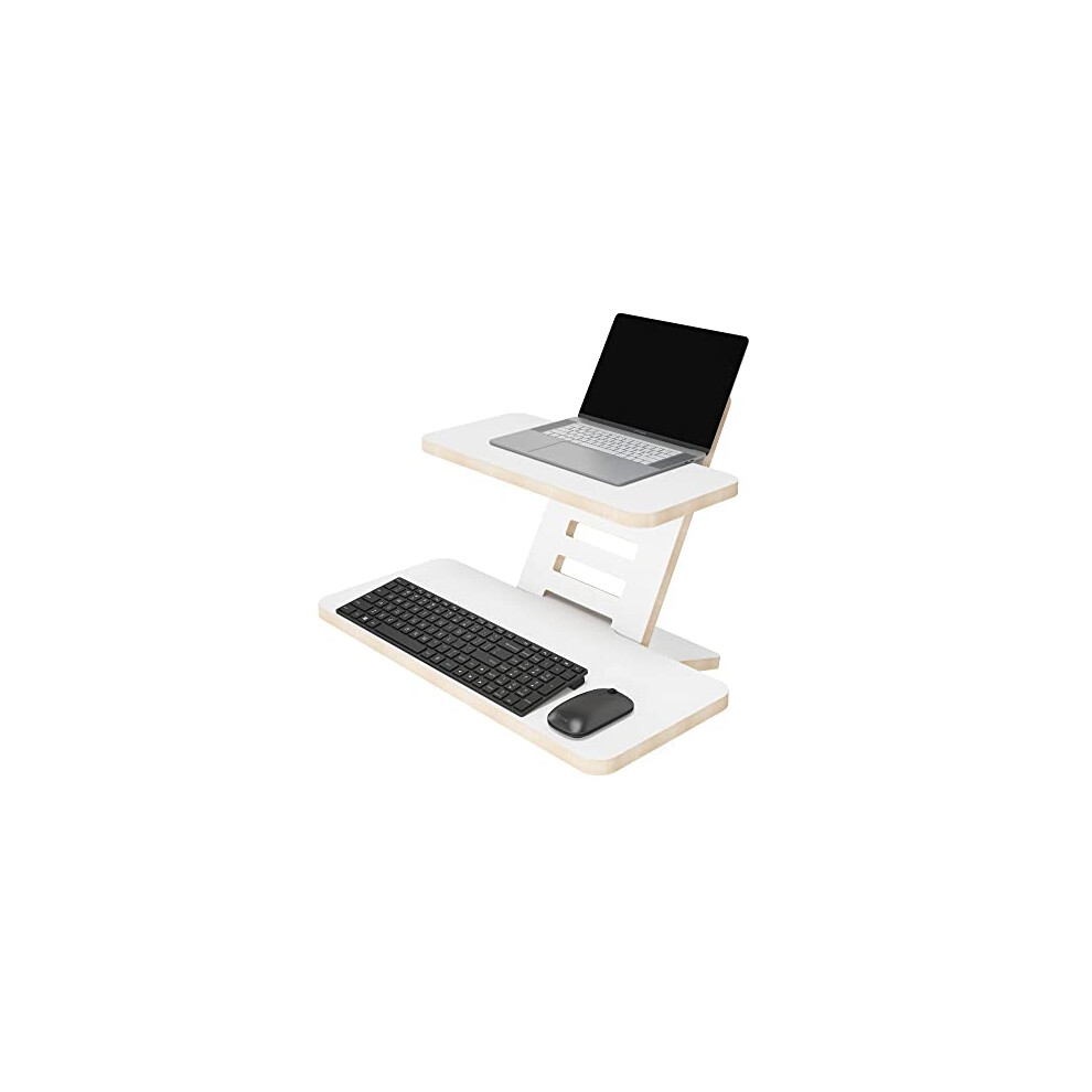 Standing Desk Attachment | Standing Desk | Wooden Laptop Stand | Standing Table Attachment | Lectern Desk Attachment | Height Adjustable | Made In Eu 5905488403037