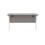 Office Hippo Essentials Rectangular Writing Computer Work Place, Home Office Desk with Cable Port Management, Alaskan Grey Oak, 120x60cm 2