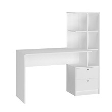 Vicco Desk Denton, White, 136 x 55 cm