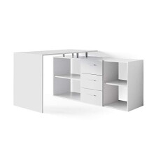 Vicco Corner desk Dante, White, 145 x 120 cm