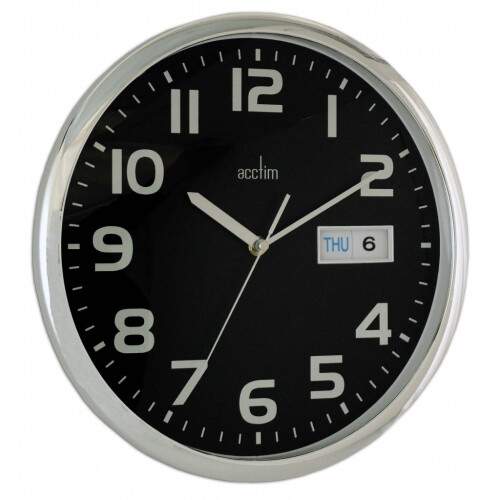 Acctim Acctim Wall Clock, Black, 32cm