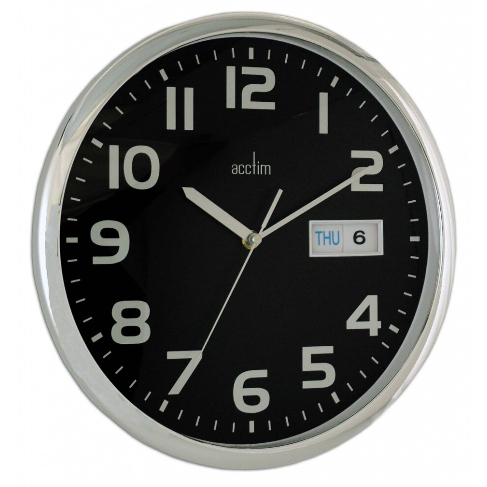 Acctim Wall Clock, Black, 32cm