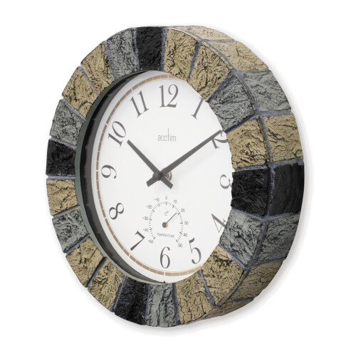 Acctim Acctim 22427 Bowfell Slate Effect Indoor/Outdoor Wall Clock 1