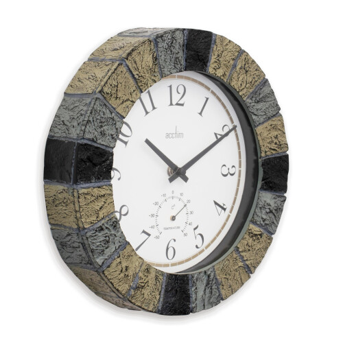 Acctim Acctim 22427 Bowfell Slate Effect Indoor/Outdoor Wall Clock 2