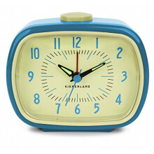 KIKKERLAND - Retro Alarm Clock + Blue (AC08-BL-EU)