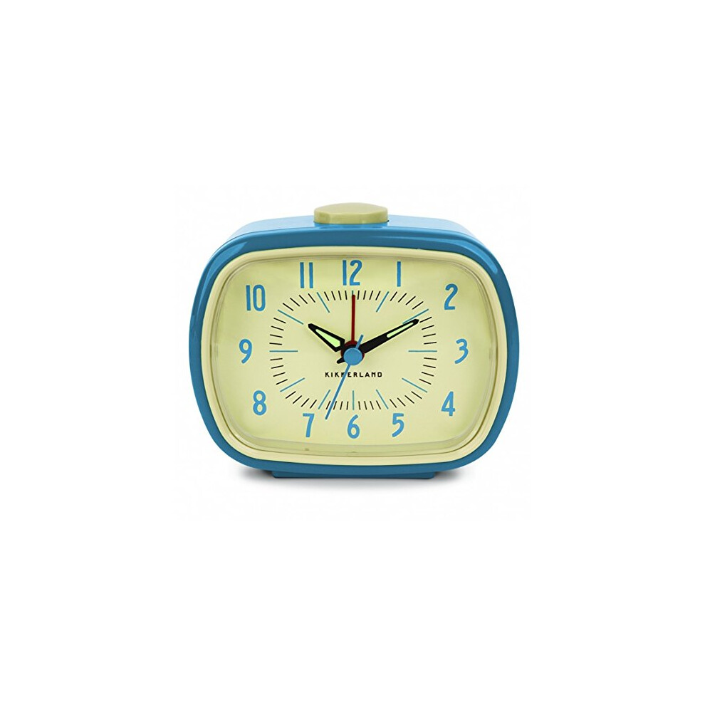 Kikkerland - Retro Alarm Clock + (Ac08-Bl-Eu) Blue