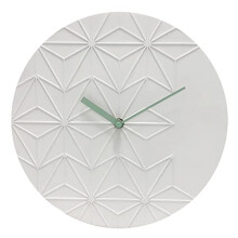 Acctim Chloe Wall Clock in White with Geometric Design Dial 32cm