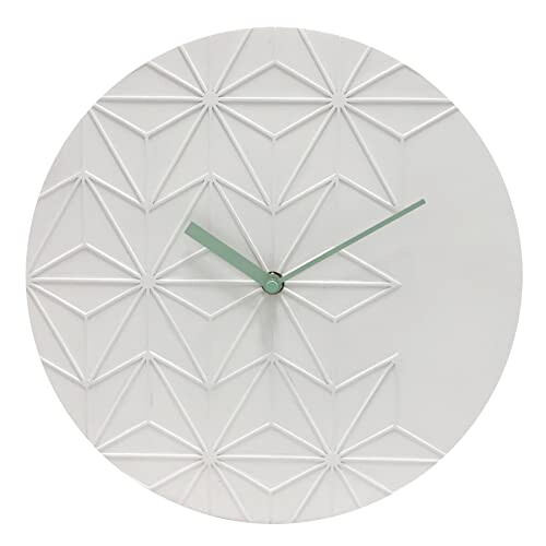 Acctim Acctim Chloe Wall Clock in White with Geometric Design Dial 32cm