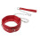 Adjustable Pad Leather Collar Choker With Chain Detachable Leash Red 2