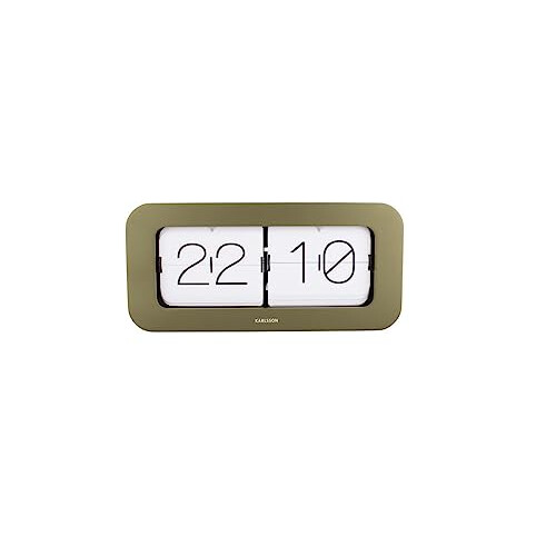 Karlsson Karlsson Wall/Table flip clock Matiz Bamboo (moss green) 1