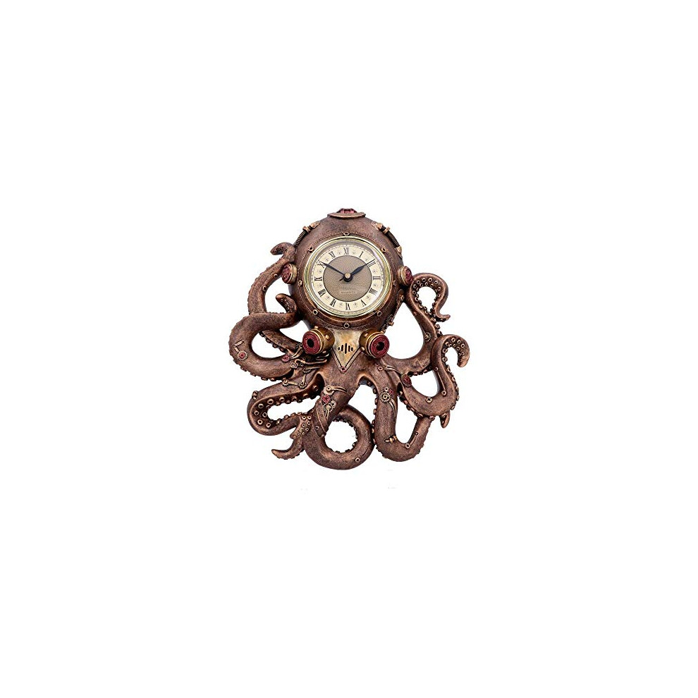 Nemesis Now Steampunk Octopus Clock - 26Cm, Intricate Clockwork Sea Creature