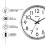 Sharp SHARP Atomic Analog Wall Clock - 12" Silver Brushed Finish Sets Automatically- Battery Operated Easy to Read Use: Simple, Style fits Any Decor 3