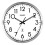 Sharp SHARP Atomic Analog Wall Clock - 12" Silver Brushed Finish Sets Automatically- Battery Operated Easy to Read Use: Simple, Style fits Any Decor 1