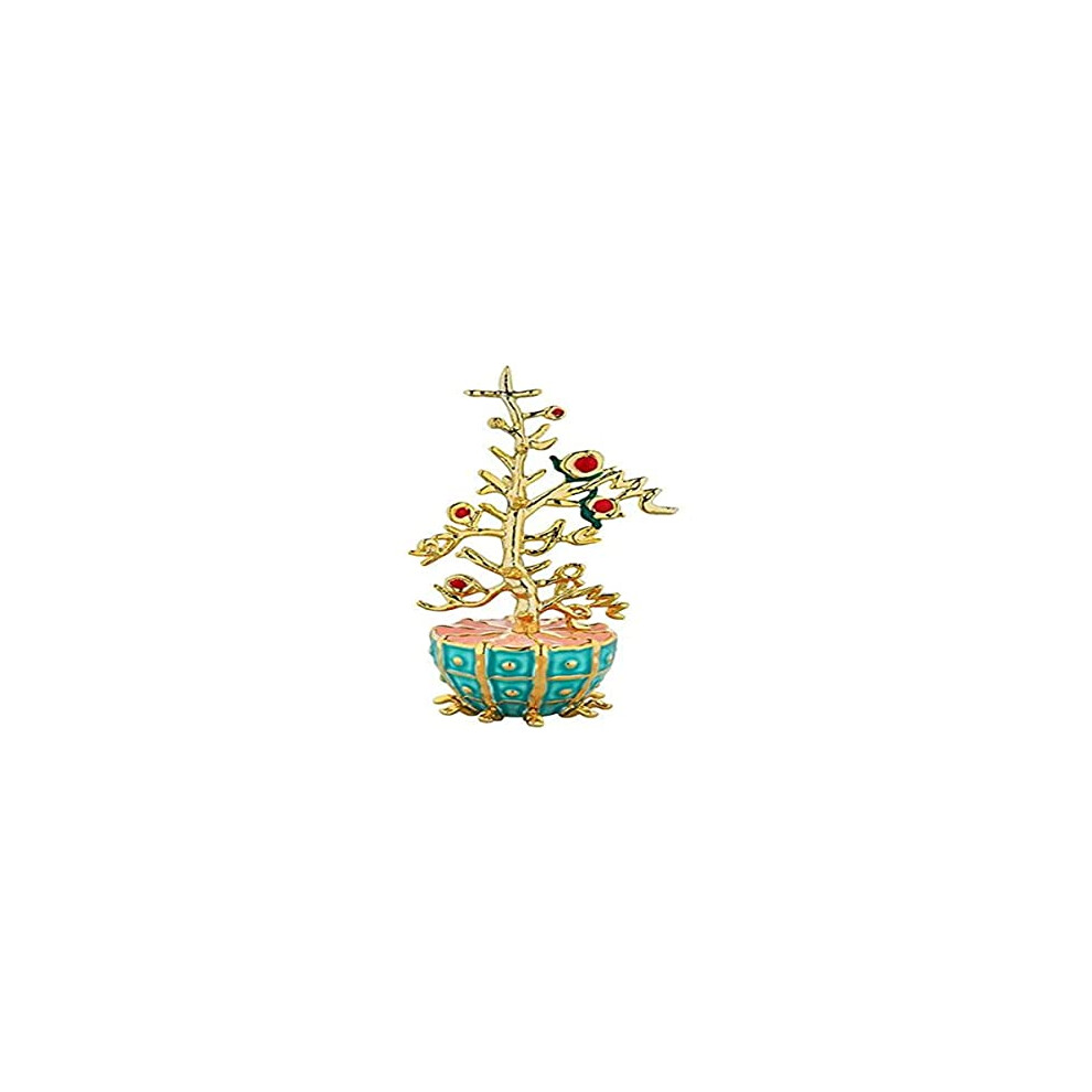 Alessi L'albero Del Bene Mj16 17-Design Home Ornament In Porcelain And Gold-Coloured Resin, Hand-Decorated, Multicolor, One Size