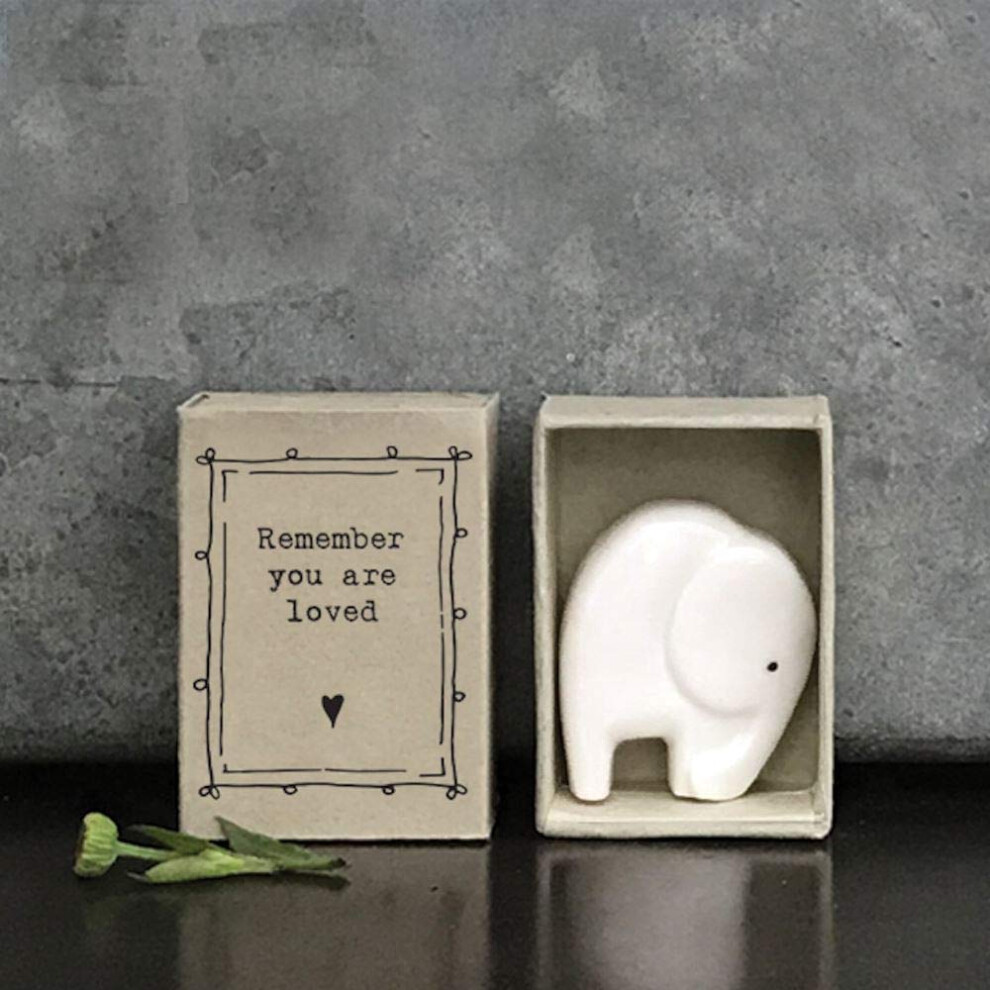 East Of India East Of India: Porcelain Elephant - You Are Loved
