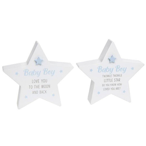 Home Inspirations Cool Grey Standing Star Baby Boy