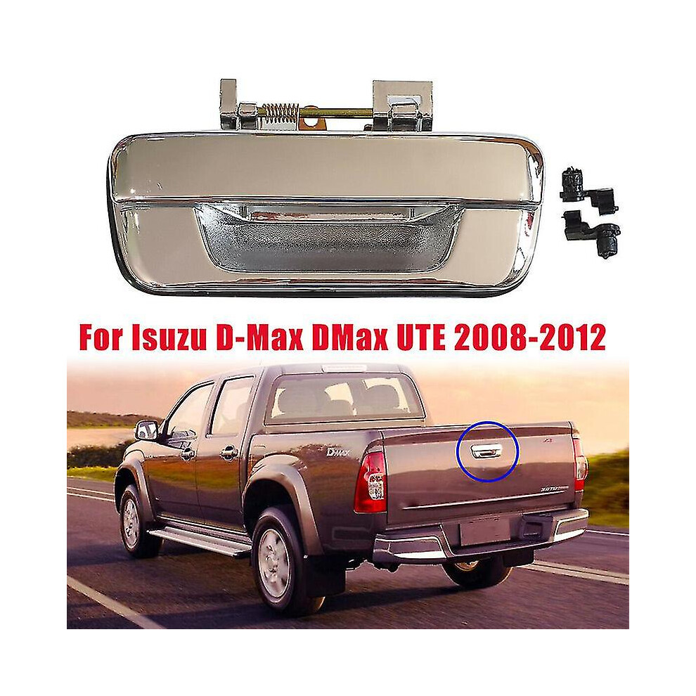 Car Rear Door Tailgate Handle Cover Cap For For Isuzu D-Max Dmax Ute 2008-2012 Chrome Exterior Door Handle Without Key Hole 6956163485137