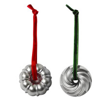 Nordic Ware Bundt Ornament Set, Silver, 2-Pieces