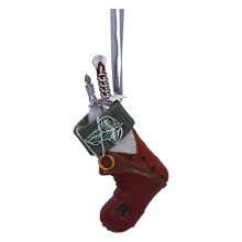 Nemesis Now Lord of the Rings Frodo Stocking Hanging Ornament 8.6cm, Resin, Officially Licensed Lord of the Rings Hanging Ornament, Cast in the Finest