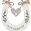 WIDDOP and Co. 'Just Married' Wedding Horseshoe White with Hanging Heart 2