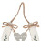 WIDDOP and Co. 'Just Married' Wedding Horseshoe White with Hanging Heart 3