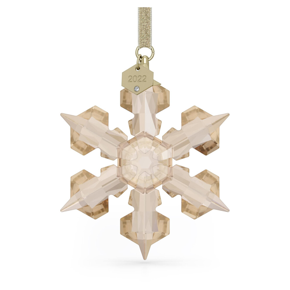 Swarovski Annual Edition 2022 Ornament, Gold Coloured Swarovski Crystals, from the Swarovski Annual Edition Collection