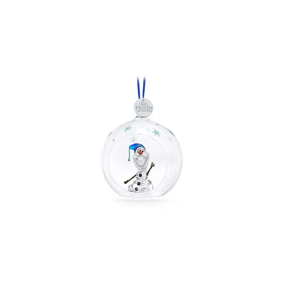 Swarovski Disney Olaf Crystal Figurine, Blue and Black Swarovski Crystals, from the Swarovski Disney Frozen Collection