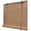 Tidyard Bamboo Roller Blinds for Bedroom Living Room Brown/Natural 1