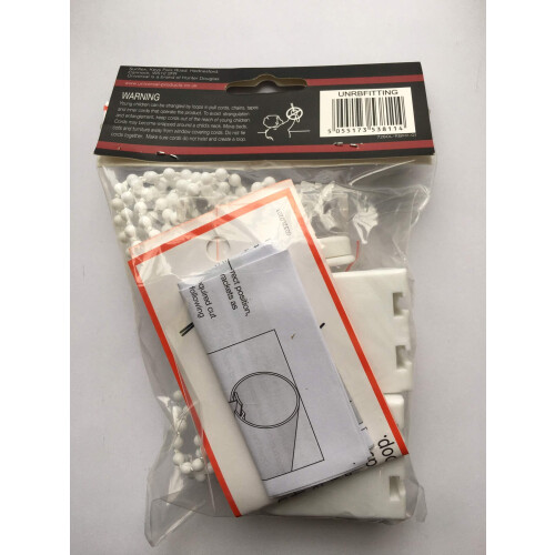 UNIVERSAL Roller blind fitting repair Kit, White 2