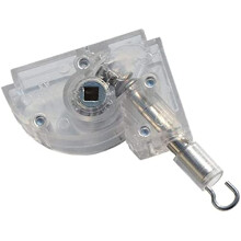 2-Inch Low-Profile Wand Tilter with Square Zinc Gear, 3/16" Hook for Low Rail Horizontal Wood & Faux Wood Blinds
