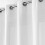 douceur dint?rieur Absolu ABSOLU Polyester Plain Microfiber Eyelet Curtain 140 x 260 cm, White, 2