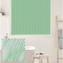 Vertical Blinds - Made to Measure - 89mm - Complete Blind - Pacific Fabric- JADE (Up To 300cm(3000mm), Up To 300cm(3000mm))